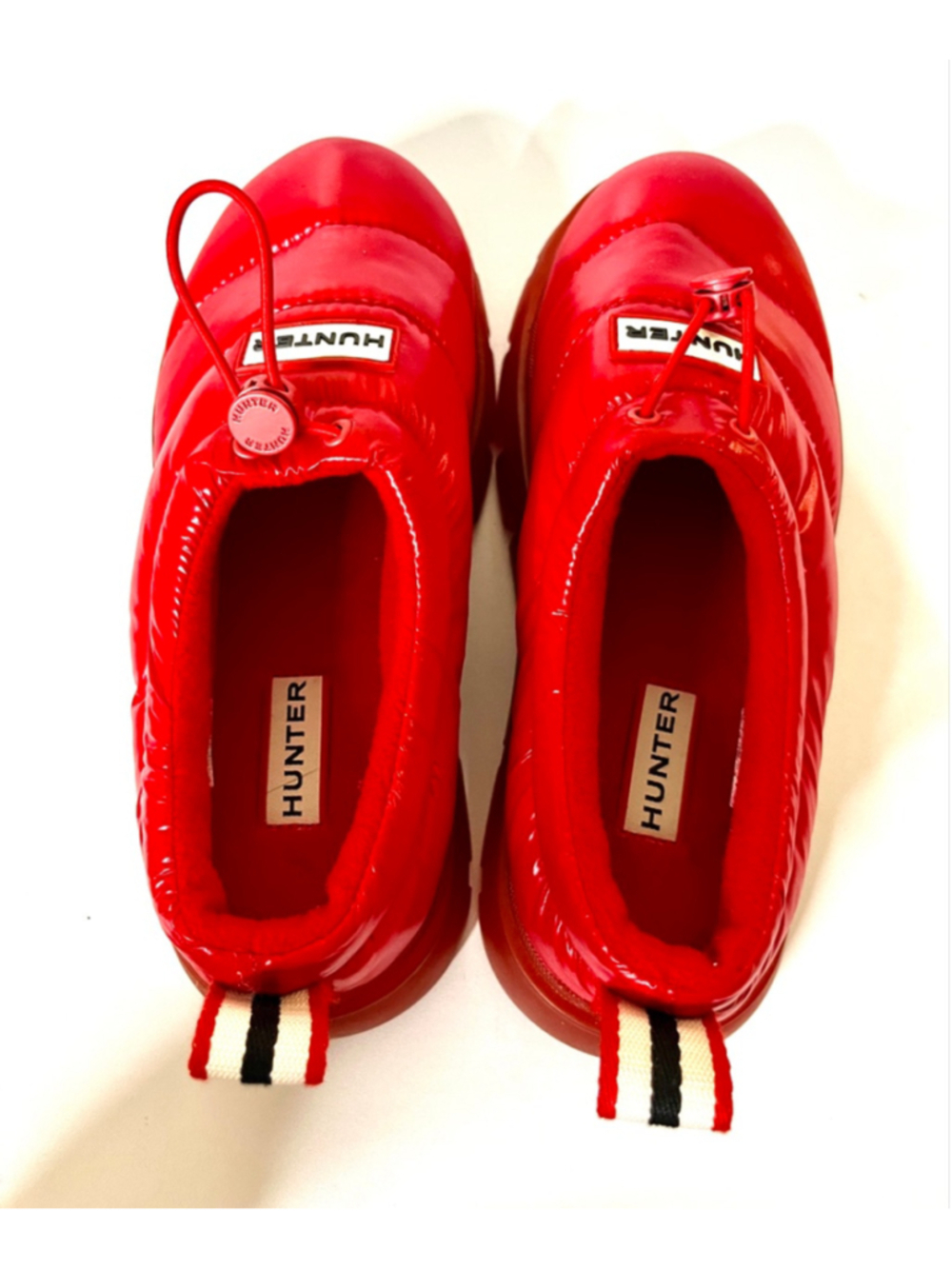 $140 Hunter Women’s Madison Red Insulated Water Resistant Mules Size 7M - Picture 3 of 10